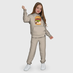 Детский костюм с толстовкой хлопок Мопс-бургер - фото 2
