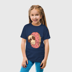 Детская футболка хлопок Мопс-пончик - фото 2