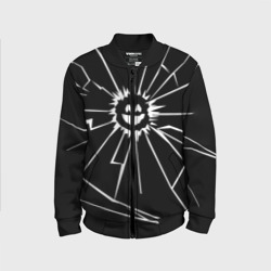Детский бомбер 3D Черное Зеркало эмодзи