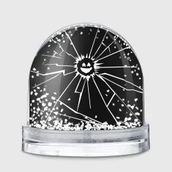 Игрушка Снежный шар Черное Зеркало эмодзи