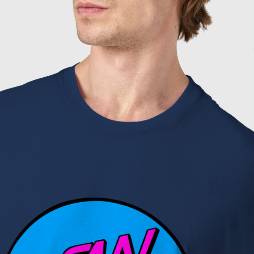 Мужская футболка хлопок San Junipero, цвет темно-синий - фото 6