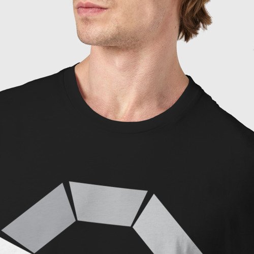 Мужская футболка хлопок Loading, цвет черный - фото 6