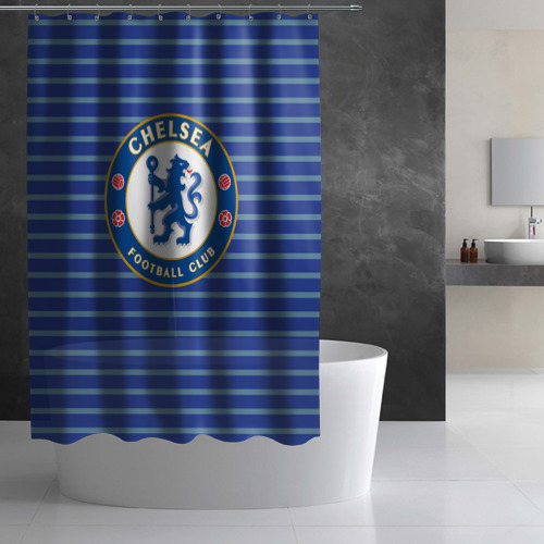 Штора 3D для ванной Chelsea FC - фото 2