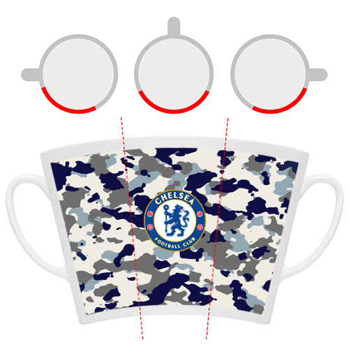 Кружка Латте FC Chelsea Camouflage - фото 6