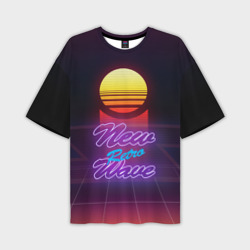 Мужская футболка oversize 3D New Retro Wave