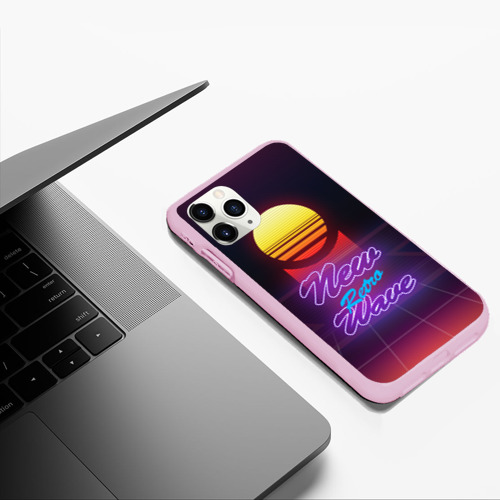 Чехол для iPhone 11 Pro Max матовый New Retro Wave, цвет розовый - фото 5