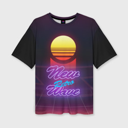 Женская футболка oversize 3D New Retro Wave