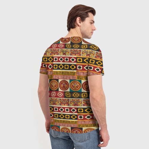 Мужская футболка 3D Африканский паттерн - фото 4
