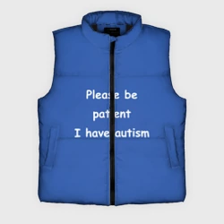 Мужской жилет утепленный 3D У меня аутизм