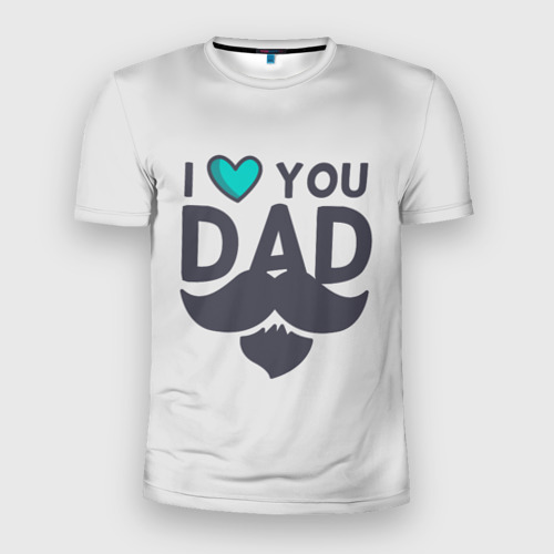 Мужская футболка 3D Slim Любимый папа