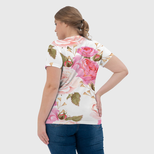Женская футболка 3D Spring flower, цвет 3D печать - фото 7