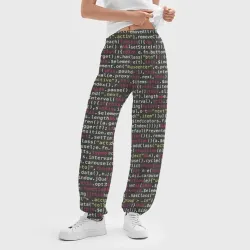 Женские джоггеры оверсайз 3D Programming , Программирование - фото 2