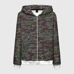 Мужская толстовка 3D на молнии Programming , Программирование