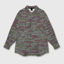 Женская рубашка oversize 3D Programming , Программирование