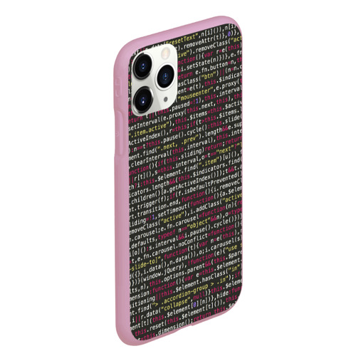Чехол для iPhone 11 Pro Max матовый Programming , Программирование, цвет розовый - фото 3