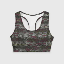 Женский спортивный топ 3D Programming , Программирование