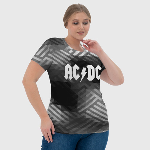 Женская футболка 3D AC/DC rock band, цвет 3D печать - фото 6