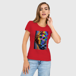 Женская футболка хлопок Slim Pixel art - фото 2