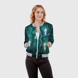 Женский бомбер 3D Принцесса Мононоке 5 - фото 2