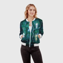 Женский бомбер 3D Принцесса Мононоке 5 - фото 2