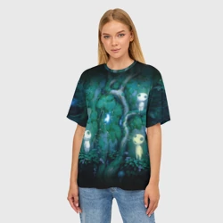 Женская футболка oversize 3D Принцесса Мононоке 5 - фото 2