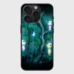 Чехол силиконовый для Apple iPhone 15 Pro матовый Принцесса Мононоке 5