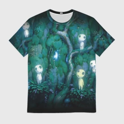 Мужская футболка 3D Принцесса Мононоке 5