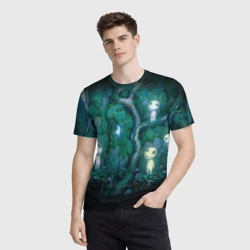 Мужская футболка 3D Принцесса Мононоке 5 - фото 2