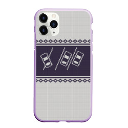 Чехол для iPhone 11 Pro Max матовый Свитер с оленем