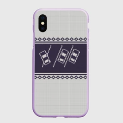 Чехол для iPhone XS Max матовый Свитер с оленем