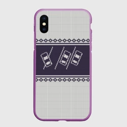 Чехол для iPhone XS Max матовый Свитер с оленем