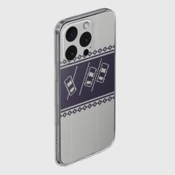 Чехол для iPhone 16 Pro Max силиконовый с защитой камеры Свитер с оленем - фото 2