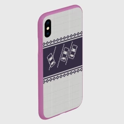 Чехол для iPhone XS Max матовый Свитер с оленем - фото 2