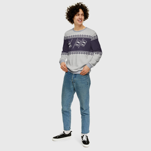 Мужской свитшот 3D Свитер с оленем - фото 5