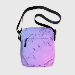Сумка через плечо 3D Ноты