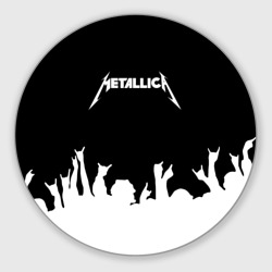 Круглый коврик для мышки Metallica