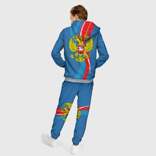 Мужской костюм 3D Герб Андрей, цвет меланж - фото 4