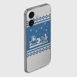 Чехол для iPhone 16 силиконовый с защитой камеры Свитер с Оленем - фото 2