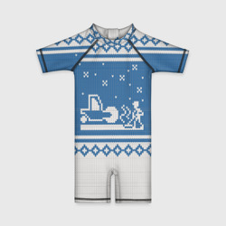 Детский купальный костюм 3D Свитер с Оленем