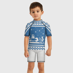 Детский купальный костюм 3D Свитер с Оленем - фото 2