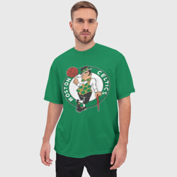 Мужская футболка oversize 3D Boston Celtics - фото 2