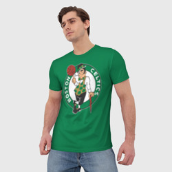 Мужская футболка 3D Boston Celtics - фото 2