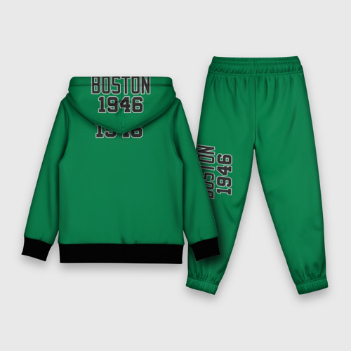 Детский костюм с толстовкой 3D Boston Celtics, цвет черный - фото 2