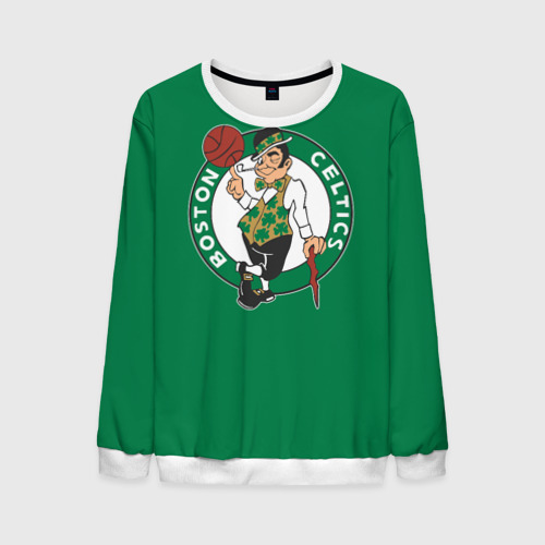 Мужской свитшот 3D Boston Celtics, цвет белый