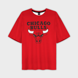 Мужская футболка oversize 3D Chicago Bulls