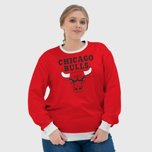 Женский свитшот 3D Chicago Bulls, цвет 3D печать - фото 6