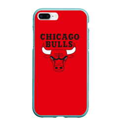 Чехол для iPhone 7Plus/8 Plus матовый Chicago Bulls