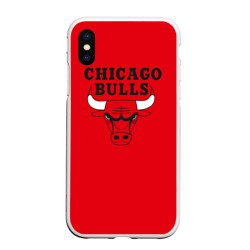 Чехол для iPhone XS Max матовый Chicago Bulls