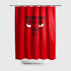 Штора 3D для ванной Chicago Bulls