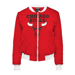 Женский бомбер 3D Chicago Bulls